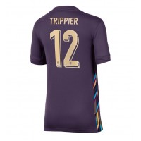 Camiseta Inglaterra Kieran Trippier #12 Visitante Equipación para mujer Eurocopa 2024 manga corta